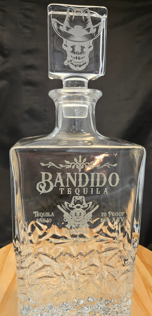 ON SALE "Bandido Tequila" 750mL Decanter
